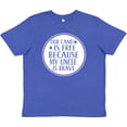 thumbnail image 3 of Inktastic Military Uncle Land is Free Nephew Youth T-Shirt, 3 of 5