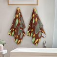thumbnail image 3 of Autumn Cat Pumpkin Hand Towels for Bathroom, Fall Animal Kitten Kitchen Towel 2 PCS Ultra Soft and Highly Absorbent Decorative Fingertip Face Bath Towels for Spa & Hotel, 28.3"x 14.4", 3 of 4