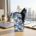 thumbnail image 7 of SEANATIVE Zipper Eyeglass Case for 2 Pairs of Glasses, Lightweight Glasses Case Dual Compartment Sunglasses Pouch Portable Travel Eyewear Holder Bag for Men Women, Sea Turtle Starfish Blue White, 7 of 7
