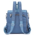 thumbnail image 4 of LHSHIDU Women Shoulder Backpack Multi-Pocket Nylon Purse Large Capacity Waterproof Casual Daypack, 4 of 7