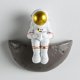 thumbnail image 3 of 2 piezas lindo escultura colgante de pared resina guardería habitación sa de estar Hotel pared puerta decoración Colco Escultura de pared de astronauta, 3 of 8
