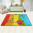 thumbnail image 2 of Numberblocks Rug, Ultra Soft Flannel Area Rug With Non-Slip Backing, Plush Memory Foam Carpet Rug For Bedroom, Living Roo,M Dining Ro,Om Playroom, Absorbent Washable Floor Mat, 2 of 7