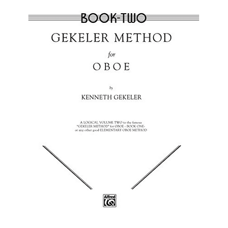 Alfred 00-El00095 Gekeler Method Oboe 2 Book