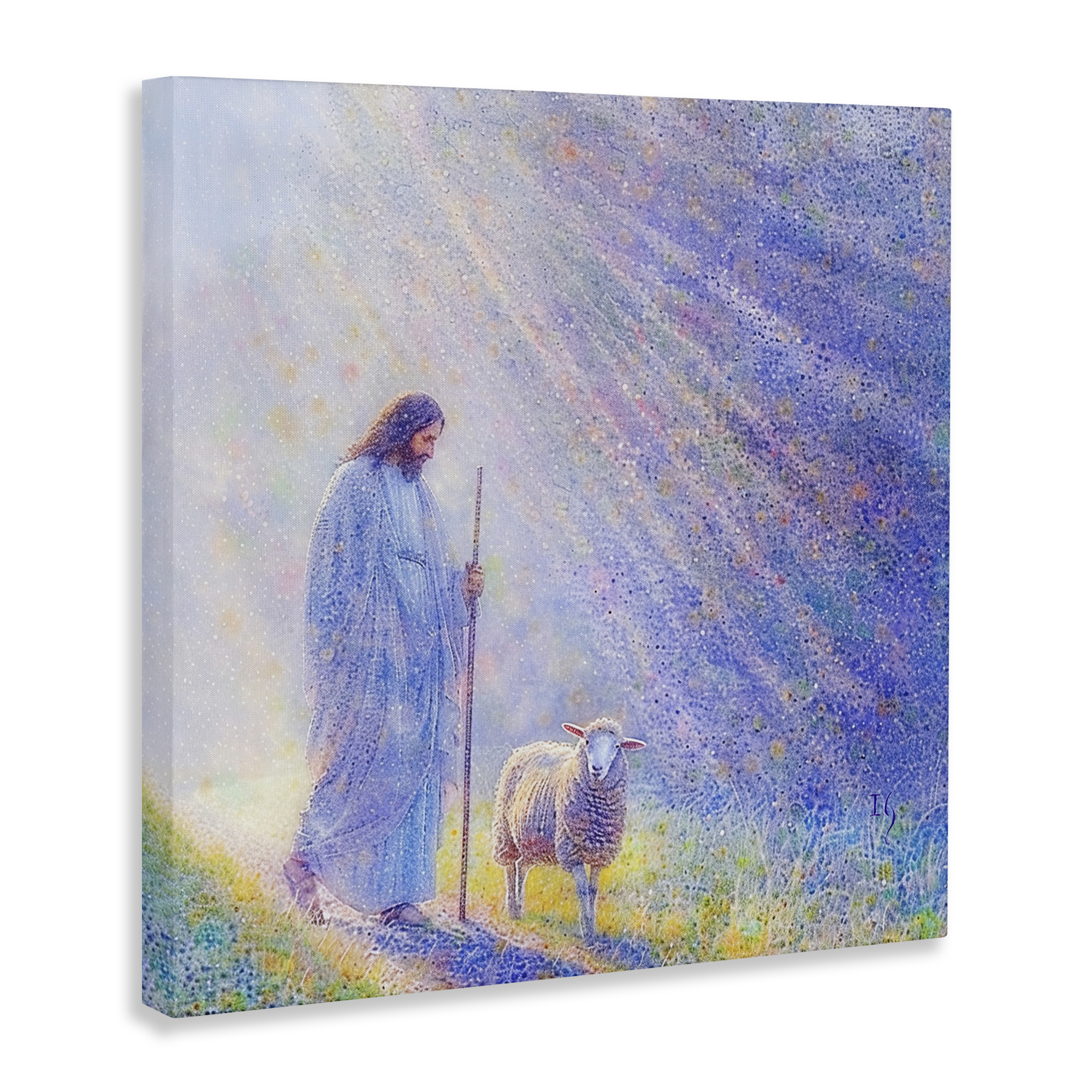 Guiding Light Shepherd Canvas Wall Art, design by Ivan Guaderrama