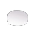 thumbnail image 6 of Elegant Decor Metal Frame Oval Mirror 27x36 Inch in Silver, 6 of 12