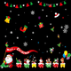 thumbnail image 2 of Pegatinas para ventanas con adornos navideños Pegatinas para vidrio Diseño de escena de hotel Pegatinas electrostáticas navideñas, 2 of 3