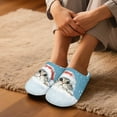 thumbnail image 3 of Chririnla Christmas Cute Cat Men's Winter Slippers Warm Cozy Anti-skid Comfort Sole Lightweight Easy Slip On Cold Weather Travel Slippers, 3 of 7
