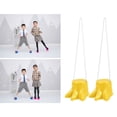 thumbnail image 1 of Minkissy 2Pcs Balancing Stilts Plastic Claw Shape Parent Child Interaction Yellow, 1 of 6