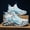White Blue, variant on Men's Lace-up Graffiti Trendy Blade Type Sneakers - Breathable - Running Shoes And Shock-absorbing