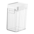 thumbnail image 1 of Contenedor de cereales con cuchara de 5 g, organizador para refrigerador, caja de almacenamiento transparente hermética Blanco 600ml, 1 of 9