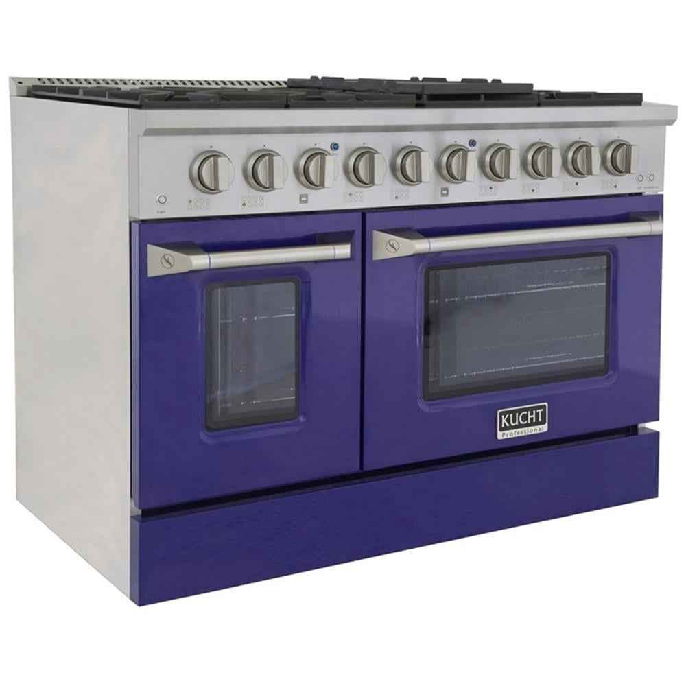 Pemberly Row 48" 6.7 cu. ft. Dual Fuel Range for Natural Gas in Blue