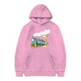 thumbnail image 3 of Hoodies for Boys 8-10 3D Printed Dinosaur Long Sleeve Graphic Hooded Sweatshirts Oversized Warm Sweater Pullover Tops,9-10 Years,Z10-Pink, 3 of 4