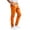 Orange, variant on Men’s Tailored Fit Straight Leg Trousers|Slim Casual Button Fly Pants in Solid Colors for Office & Smart Casual