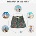 thumbnail image 6 of FORMRS Boys Swim Trunks Quick Dry Mesh Liner Boardshorts Sizes XS-XL, Christmas Holly Leaves, 6 of 7
