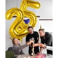 thumbnail image 3 of 40 inch Number Balloon 0-9 Gold Large Number 12 Balloons,Digital Balloons for Birthday Party Celebration Decorations Supplies, Helium Foil Number Balloons for Wedding Anniversary, 3 of 13