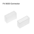thumbnail image 3 of Unique Bargains 50pcs Silicone Plug Fit 5630 12mm Wide LED Tube Strip Light End Cap Cover White, 3 of 3