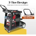 thumbnail image 4 of Welding Cart Heavy Duty Original Design, Welding Carts for MIG/TIG Welder and Plasma Cutter Upgraded, Tilt-Table Large Storage 360° Rolling Welding Trolley, 4 of 7