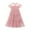 Pink, variant on ANINEO Girls Sequin Dress Toddler Shiny Rainbow Stars Tulle Dresses Ruffle Sleeve Birthday Party Photo Sparkly Dresses