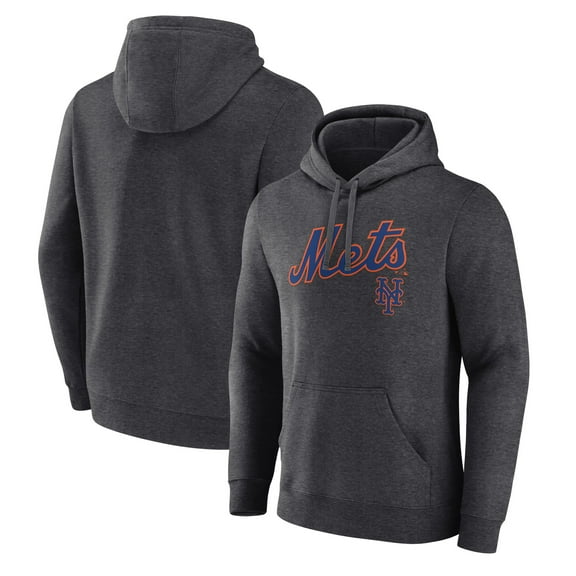 Men's Charcoal New York Mets Team Lockup Hoodie