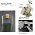 thumbnail image 4 of 5 Pieces Bathroom Hardware Accessories Set Towel Bar Set Wall Mounted,Stainless Steel, 4 of 7