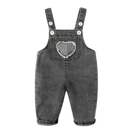 

Boys Pants Children Toddler Kids Infant Baby Boys Girls Denim Patchwork Overalls Suspender Pants Outfits Clothes Kids Pants Boys Pants Size 10-12(Color:Black Size:3-4 Years)