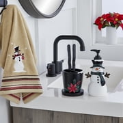 SKL Home by Saturday Knight Ltd. Rustic Plaid Snowman 2 Piece Hand Towel in Wheat