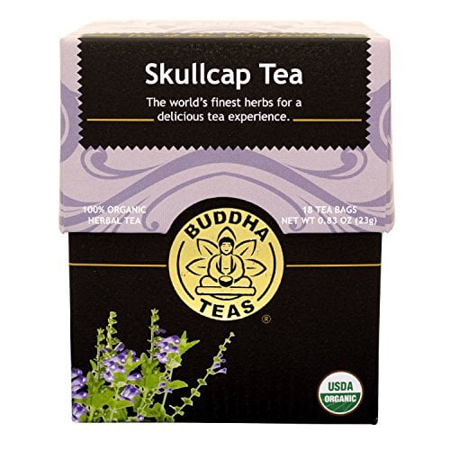 Skull Cap Tea Organic Herbs 18 Bleach Free Tea Bags