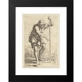 thumbnail image 2 of Salvator Rosa 14x18 Black Modern Framed Museum Art Print Titled - Peasant with Staff (1656 - 1657), 2 of 5