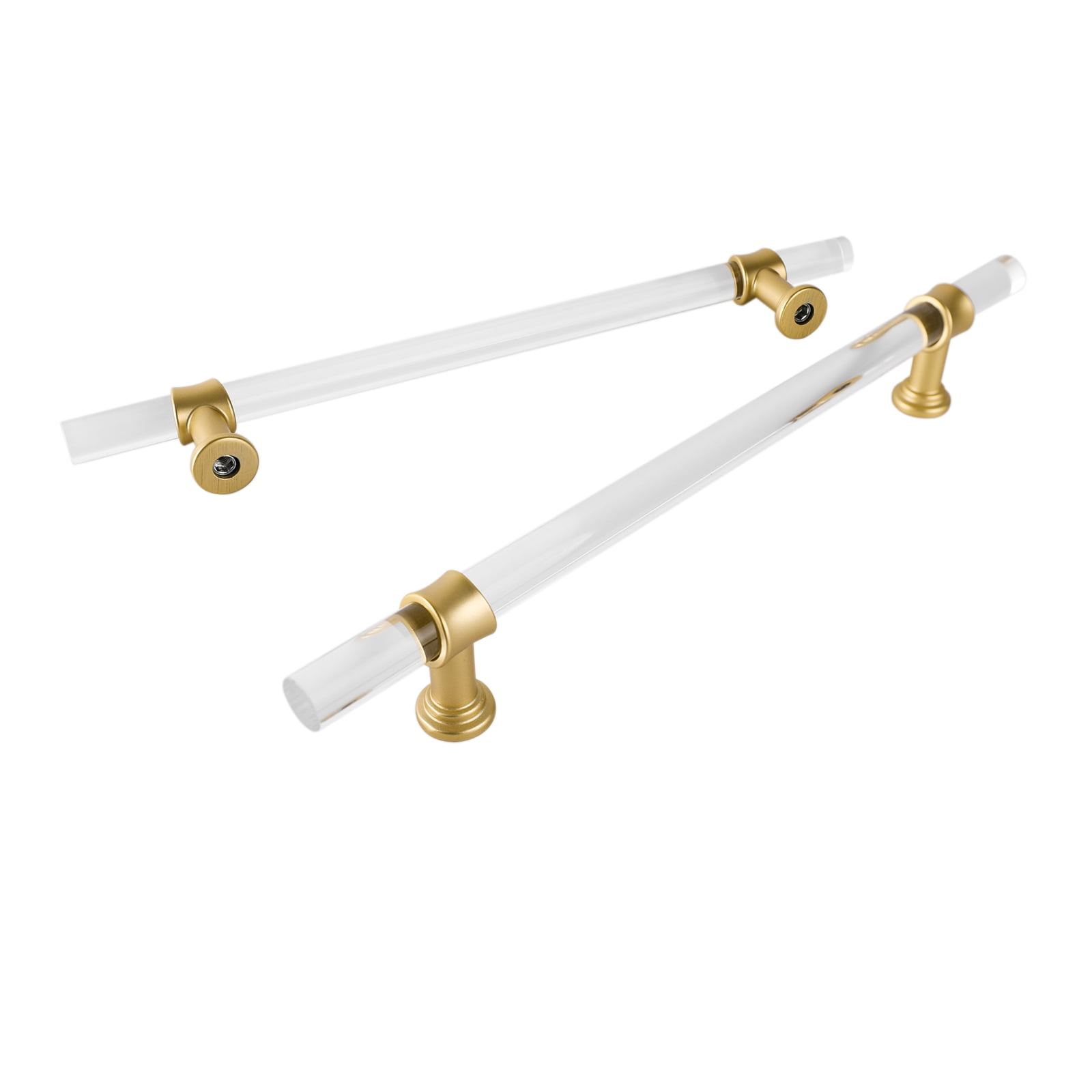 Homdiy 25 Pack Acrylic Drawer Handles Matte Gold Cabinet Pulls for Kitchen and Bedroom .etc