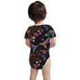 thumbnail image 5 of Daiia Humming Bird Printed Unisex-Baby Short Sleeve Onesies Bodysuits Baby Climbing Clothes Soft and Comfortable Romper with Expandable Shoulder Design-6 Months, 5 of 8