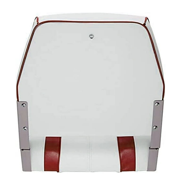 MSC Fishing Folding Boat Seats,One Pair Pack (s103 White/Red)