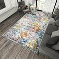 thumbnail image 2 of Dreammotif Modern Colorful Vintage Modern Area Rug for Living Room - 4.6 x 6.5 ft Machine Washable, Thin, Non Slip Backing Carpet, 2 of 8