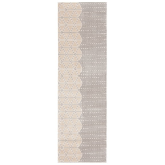 SAFAVIEH Orwell Anastasia Geometric Runner Rug, Grey/Ivory, 2'2" x 9'