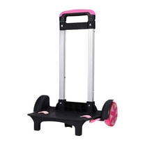 Backpack Trolley Hand Truck Rolling Cart Aluminum Alloy Adjustable Lightweight Design for School Travel Kids