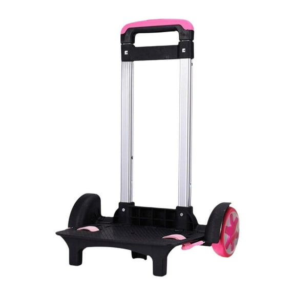 Backpack Trolley Hand Truck Rolling Cart Aluminum Alloy Adjustable Lightweight Design for School Travel Kids