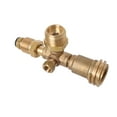 thumbnail image 5 of Flame King 4-Port Tee Propane Adapter POL Inlet 1/4 Inverted Female Flare Inlet QCC CGA600, 5 of 5