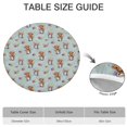 thumbnail image 6 of Lightblue Highland Cow Flower Bucket Pattern Round Fitted Tablecloth with Elastic Edge,Dining Table Cover Waterproof,Outdoor Round Tablecloth for Camping,Dining,Indoor and Outdoor, 6 of 7