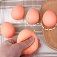 thumbnail image 5 of Stress Ball​ Egg Shape Smooth Glossy Surface Dark Random Dots Color Gradient Effects Soft Gel Desktop Anxiety Relief Hand Fidget, 5 of 5
