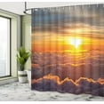 thumbnail image 5 of Ambesonne Nature Shower Curtain, Sunset Scene on Clouds, 69"Wx75"L, Orange, 5 of 5