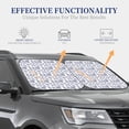 thumbnail image 4 of Haiem World Travel2 Car Windshield Sun Shade (2 Pieces) Foldable Windshield Sun Shade Car Accessories for Truck SUV Pickup-Medium, 4 of 7