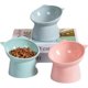 thumbnail image 4 of Cuenco elevado para gatitos para comida/agua, cuenco antivómitos para comida de gatos, cuenco antideslizante para mascotas, cuenco para gatos, cuenco para perros (rosa), 4 of 5