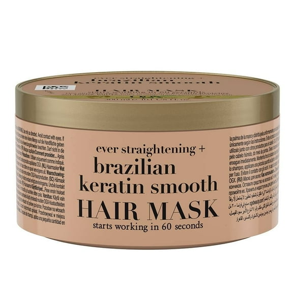 Mascarilla capilar Ogx keratina brasileña 300 ml