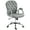 Gray, variant on Vinsetto PU Leather Office Chair, Button Tufted Desk Chair, Armrests, Adjustable Height, Swivel Wheels