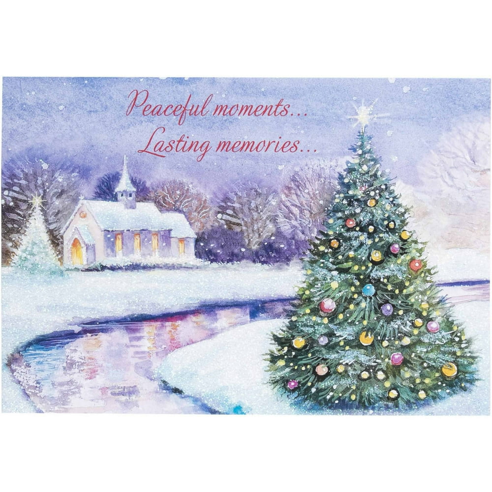 DaySpring Inspirational 18Count Flowers Christmas Boxed Cards DaySpring Inspirational 18Count Flowers Christmas Boxed Cards