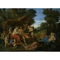 thumbnail image 2 of Nicolas Poussin 18x14 Gold Ornate Wood Frame and Double Matted Museum Art Print Titled - Mars and Venus (circa 1630), 2 of 4