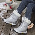 thumbnail image 6 of LASUDRAA Womens Waterproof Winter Snow Boots Warm Shoes Furry Mid-Calf Walking Shoes, 6 of 8