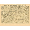 thumbnail image 3 of Lathrop 24x19 Black Modern Framed Museum Art Print Titled - Western Seat of War Plan - Lathrop 1862, 3 of 5