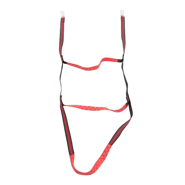 Boarding Rope Ladder, Nylon Webbing Boat Rope Ladder For Canoeing For Inflatable Boat Red 3 Stairs