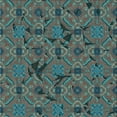 thumbnail image 1 of Ahgly Company Tapis d'Intérieur Lavables en Machine, Carrés de Transition, Vert Profond, 7' Carré, 1 of 7