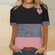 thumbnail image 2 of Camisetas Casuales de Manga Corta con Cuello de Tripulación Impresa de San Valentín Tee Gráfica Ligera Top 95% Poliéster 5% Elastano para el Uso Diario, Camiseta de Moda Cómoda, 2 of 8
